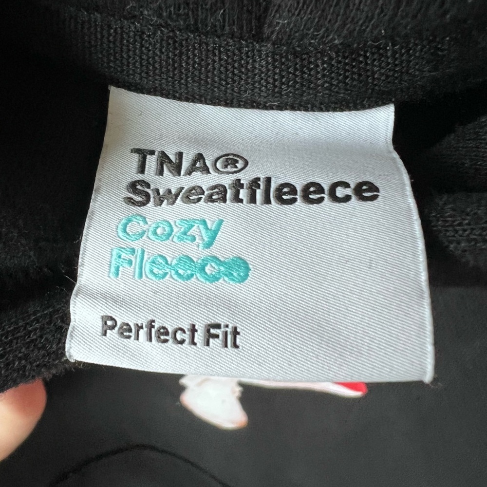 TNA Sweatfleece Hoodie With Mushroom Design Women’s Size Medium - Picture 5 of 5